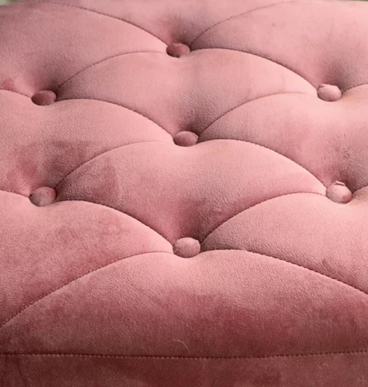 Urban Velvet Stool In Solid Golden Pipe