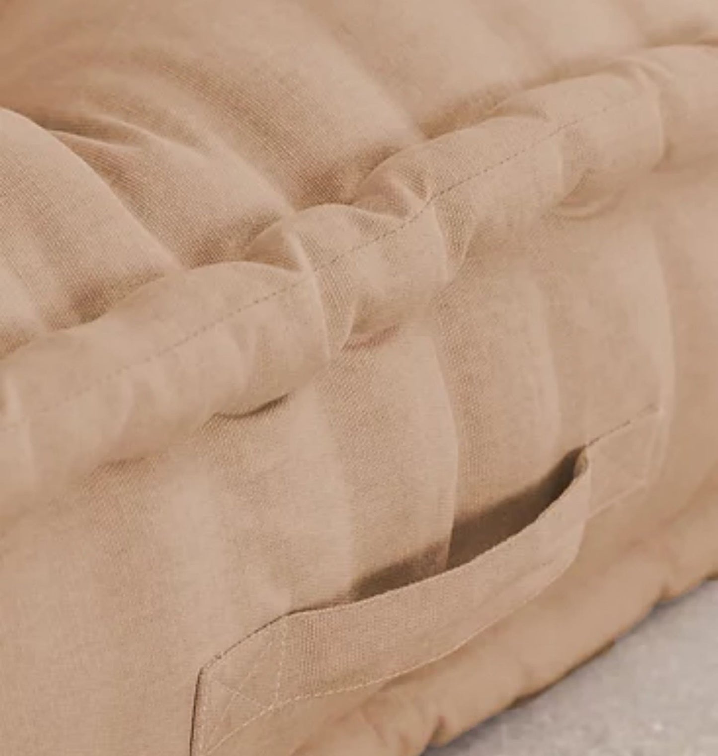 Beautiful Peachy Brown Print Floor Pad Sofa Mattress