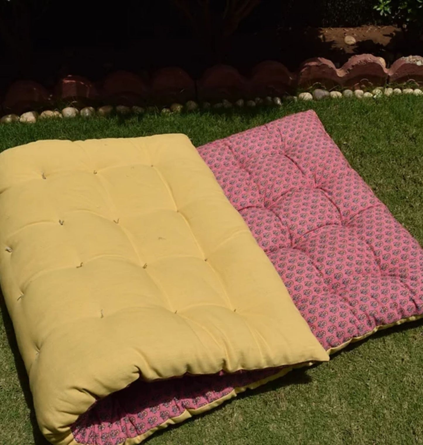 Pink Floral Floor Sofa Mattress Pad | Floor Mattress