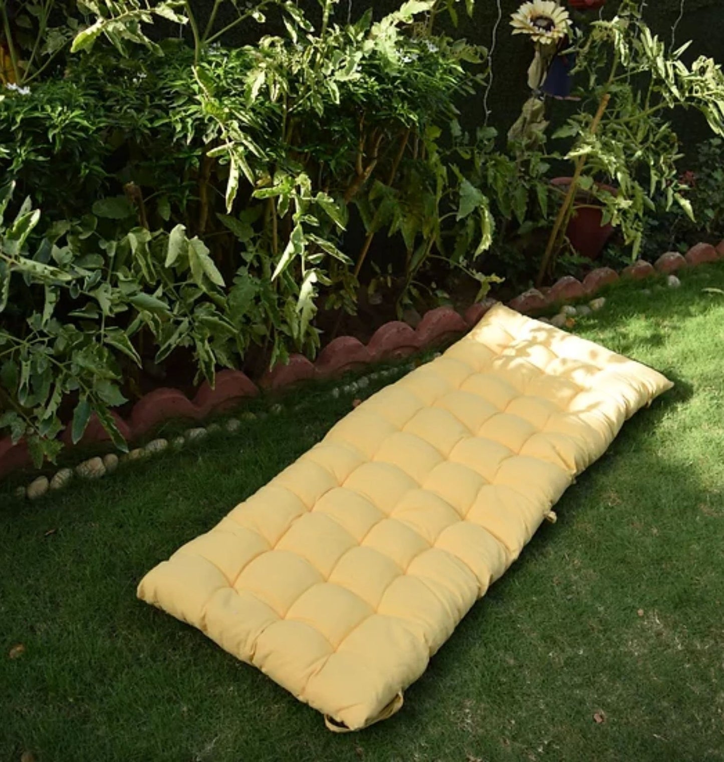 Yellow Floor Mattress Soft  And Flexible