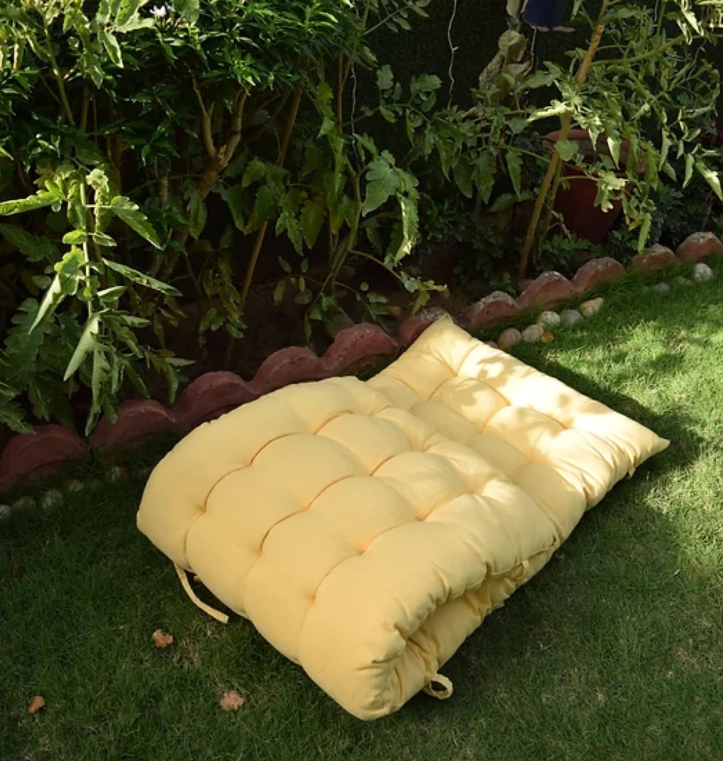 Yellow Floor Mattress Soft  And Flexible