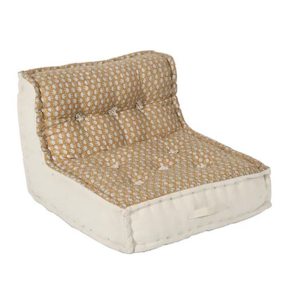 Block Print Attached Back Floor sofa In Beautiful Cotton Fabric
