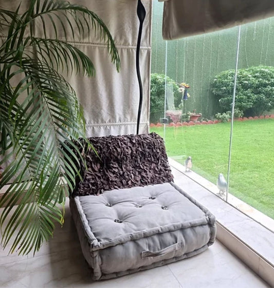 Multi-functional Leather Sofa Sleepy Headed Bed