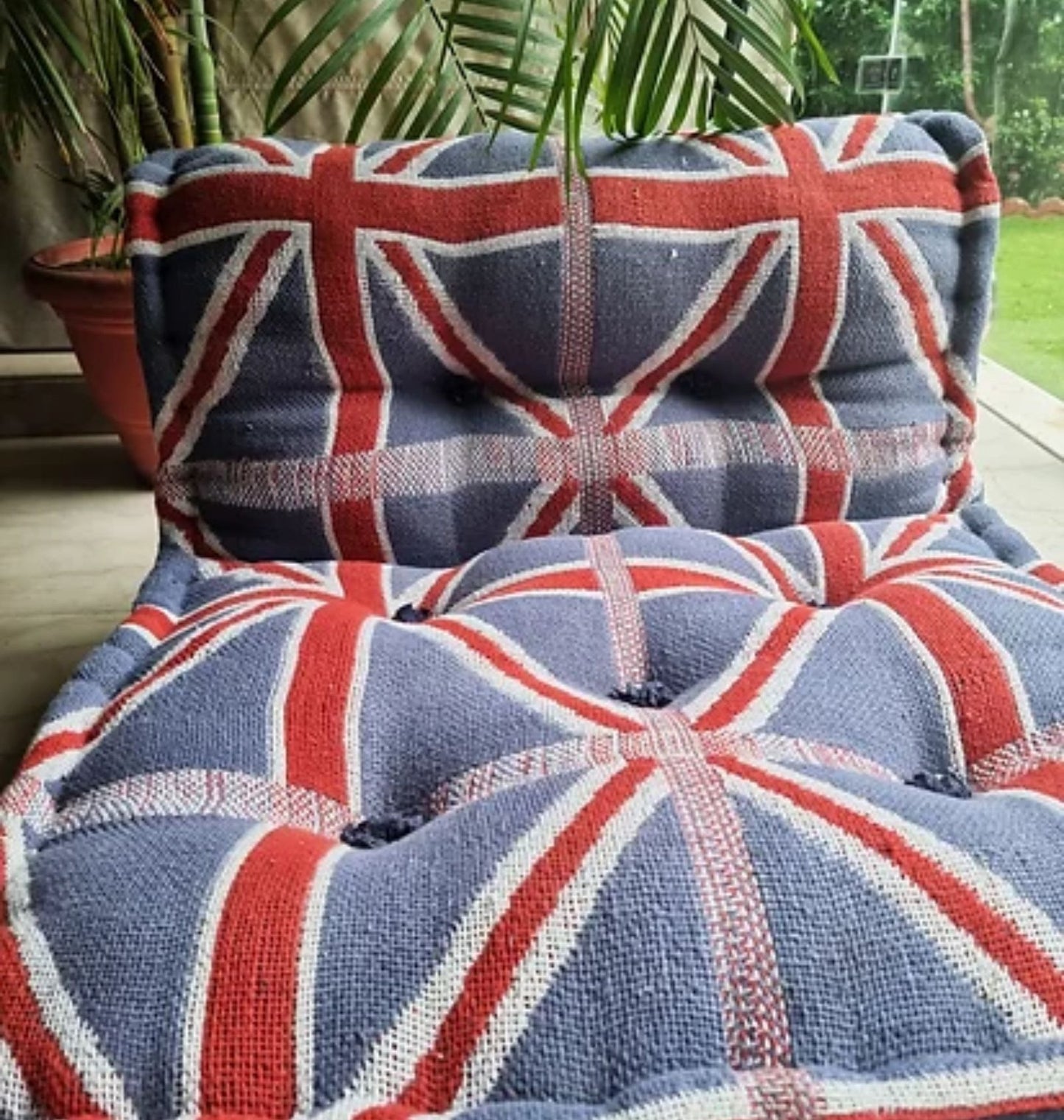 Union Jack Lazy Floor Sofa Sleepy Headed Bed