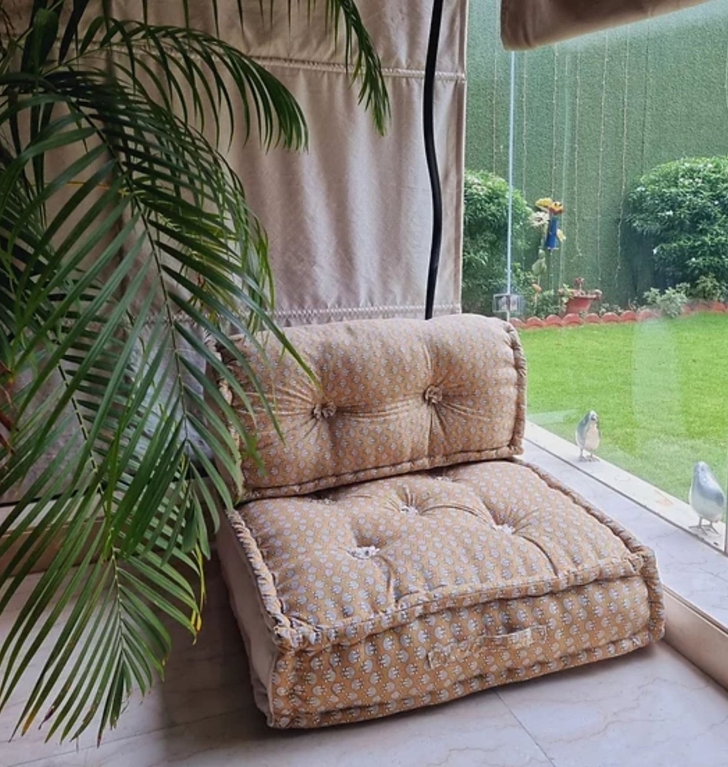 Modular Design Floor Sofa Chair Block Print