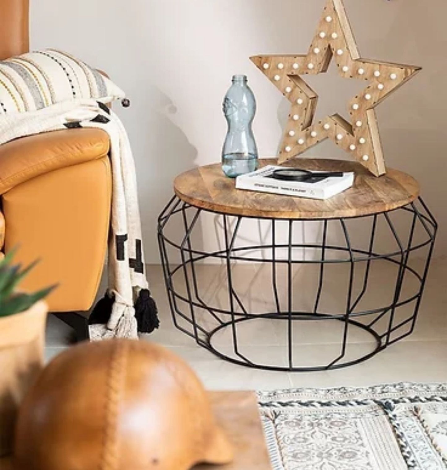 solid wood coffee table