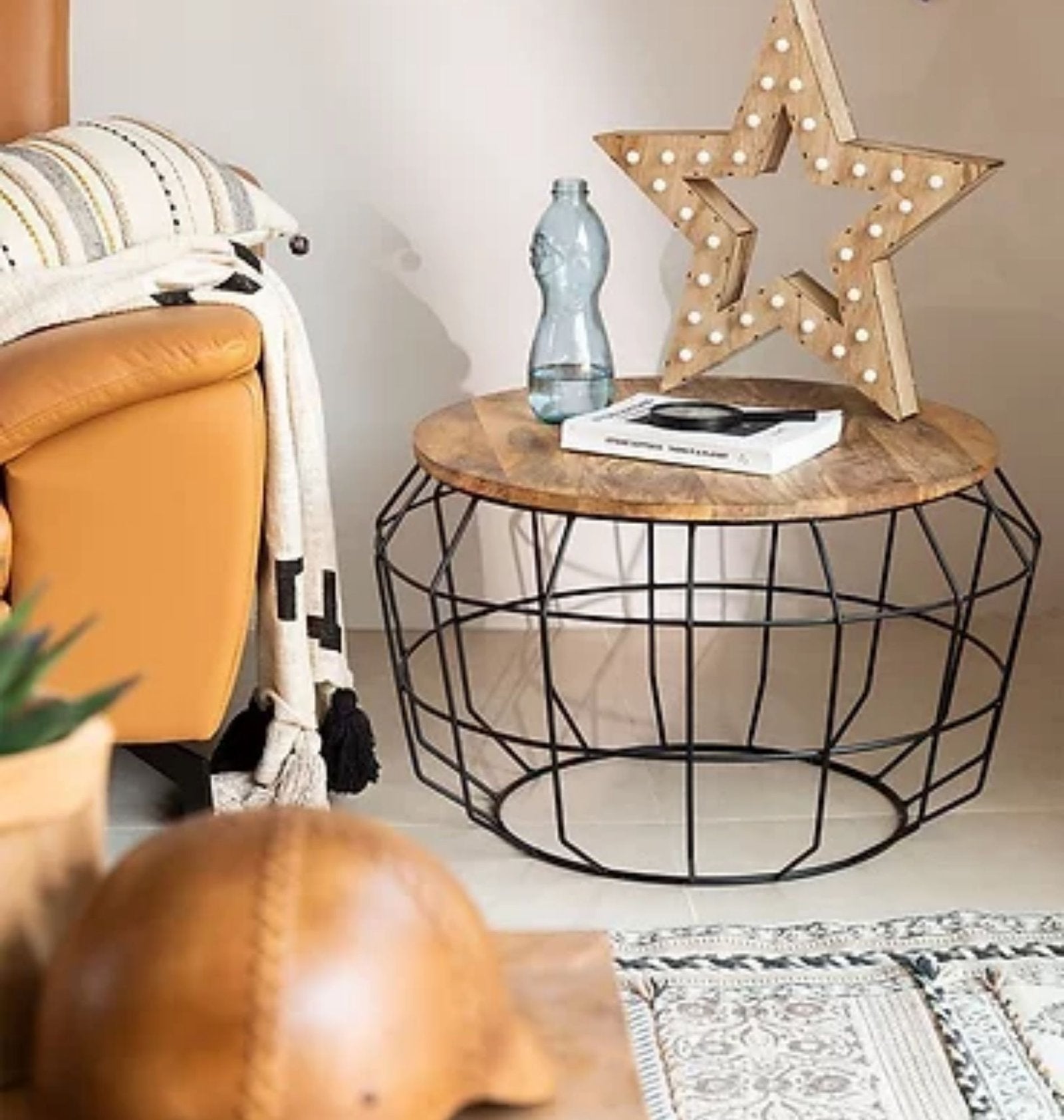 solid wood coffee table