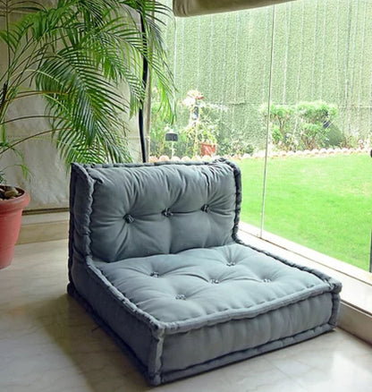 Single Seater Sofa Cover | Floor Foldable Lazy Sofa