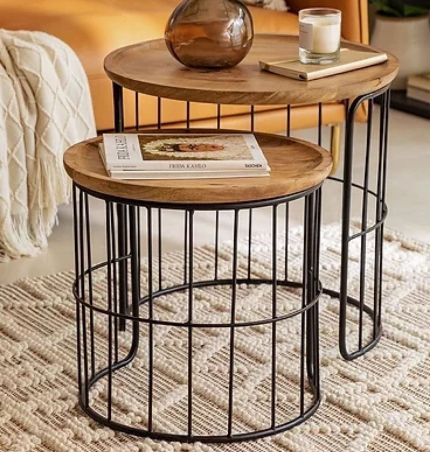 nesting coffee table, nesting coffee table set, nesting side table