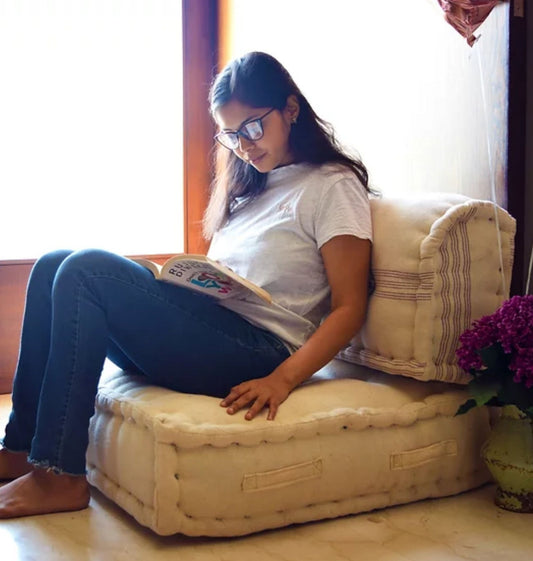 Multifunctional White Floor Sofa New Modular Floor Chair