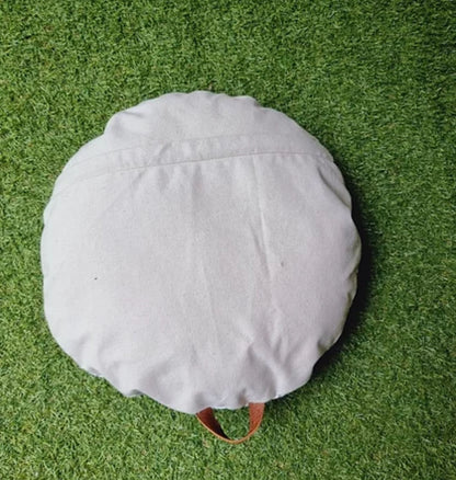 Marigold Field Circular Cushion In Cotton In Beautiful Pattern