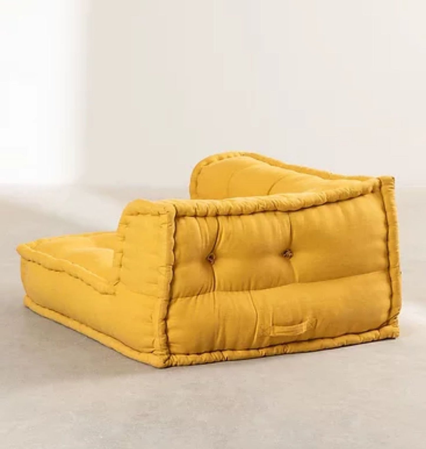 Full Set Floor Seating Sofa In Yellow Color | Floor Sofa Set