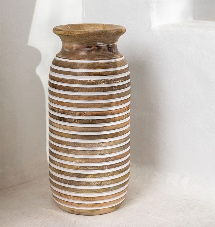 wood flower vase, Modern flower vases, decorative flower vases