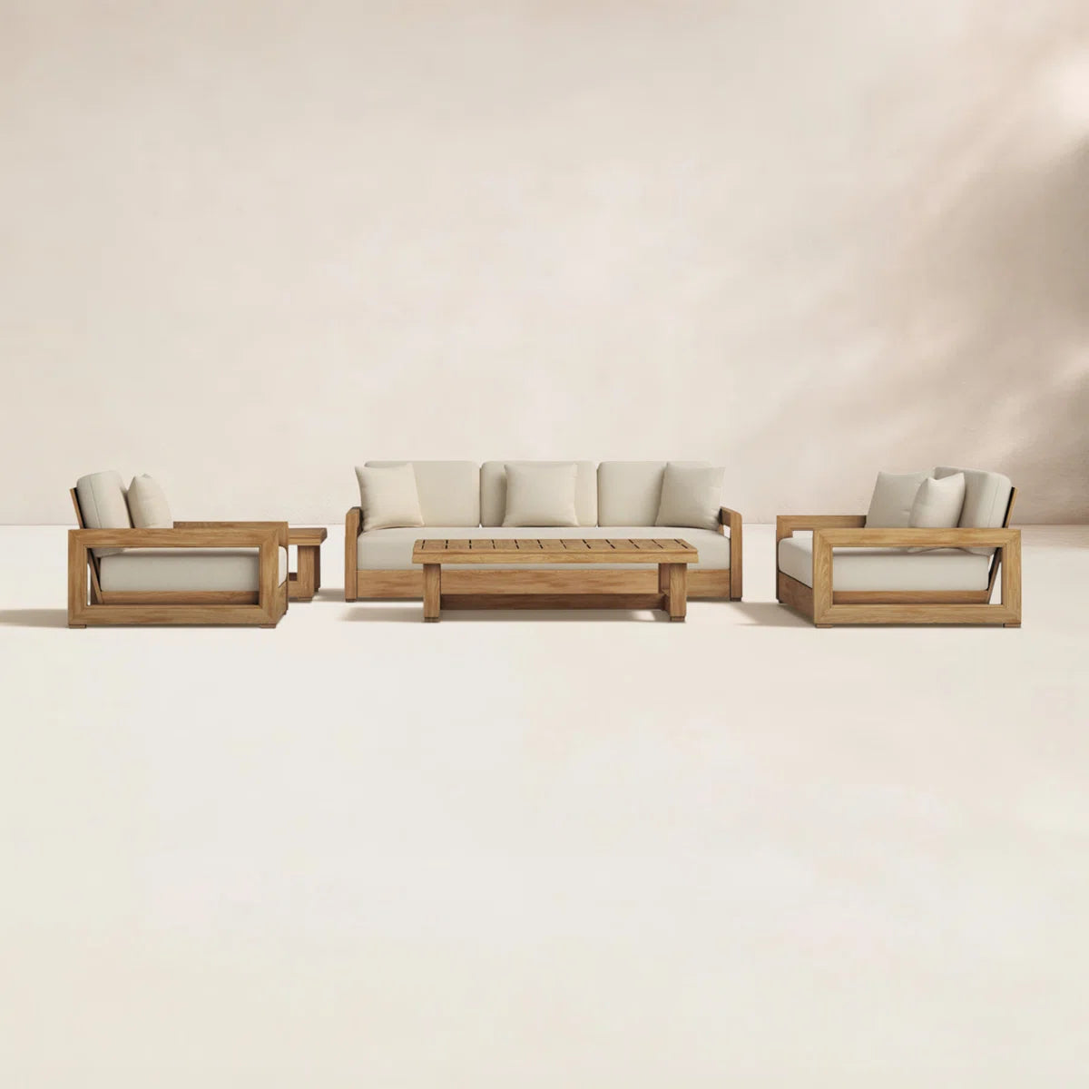 Melrose Solid wood sofa set customizable