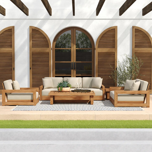 Melrose Solid wood sofa set customizable