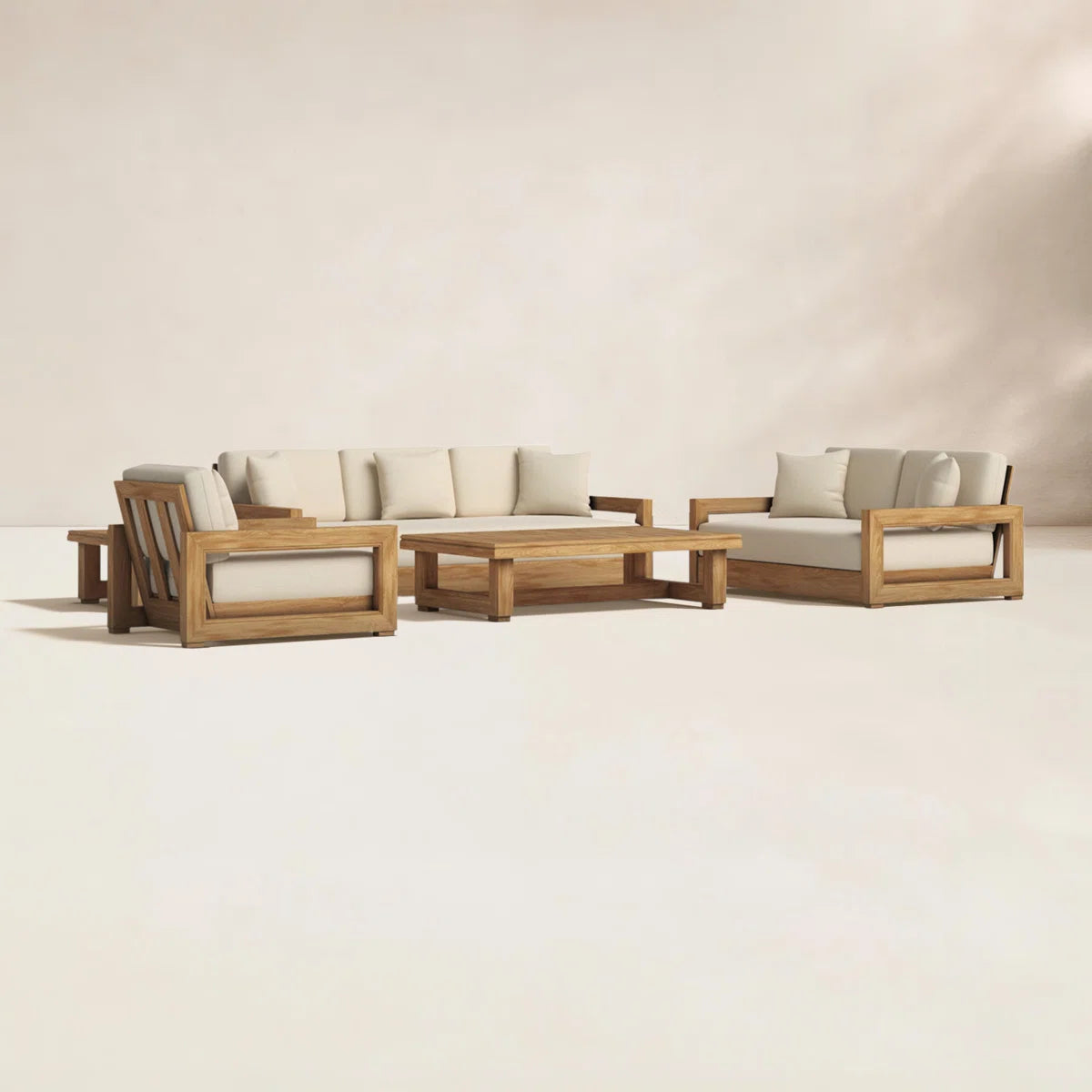 Melrose Solid wood sofa set customizable