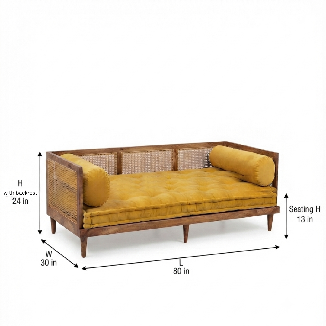 Urban Deluxe Day Bed Sofa | Mattress and 2 Side Pillows