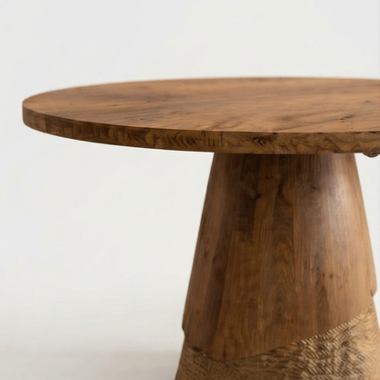 Organic Round Pedestal Dining Table