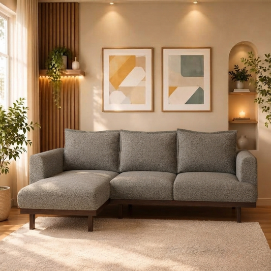 Lumi 3 Seater Boucle Fabric Sofa