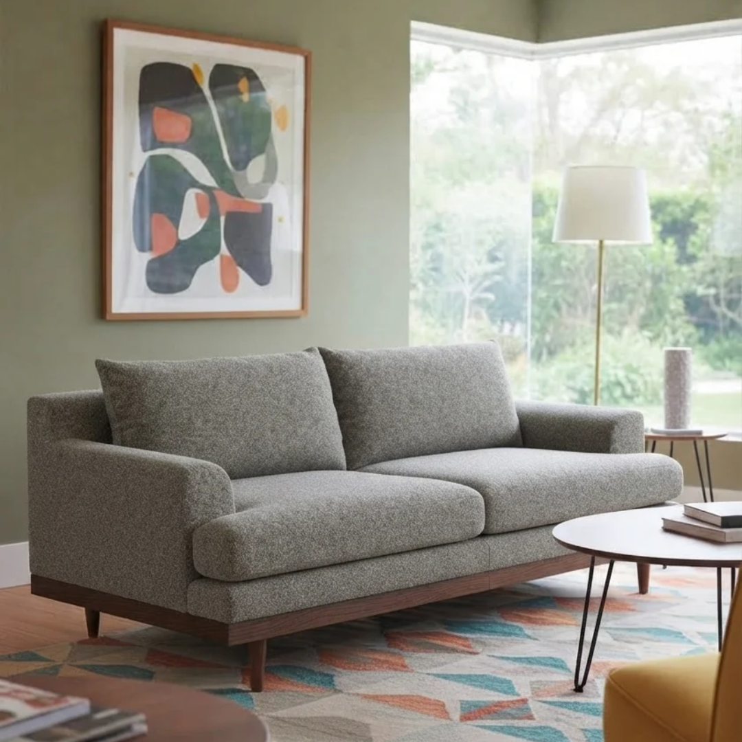Lumi 2 Seater Boucle Fabric Sofa