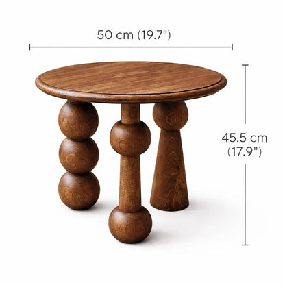 Urban Den Wood Accent Coffee Table, Rustic End Table for Living Room