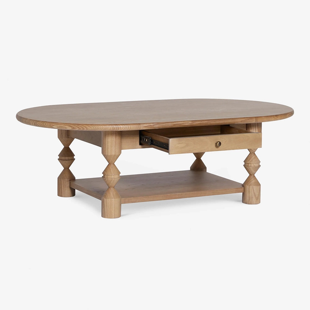 Urban Den Artisan's Wooden Coffee Table