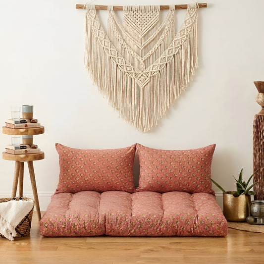 Jaipuri Bloom Low Seating Floor pad Cushion S2