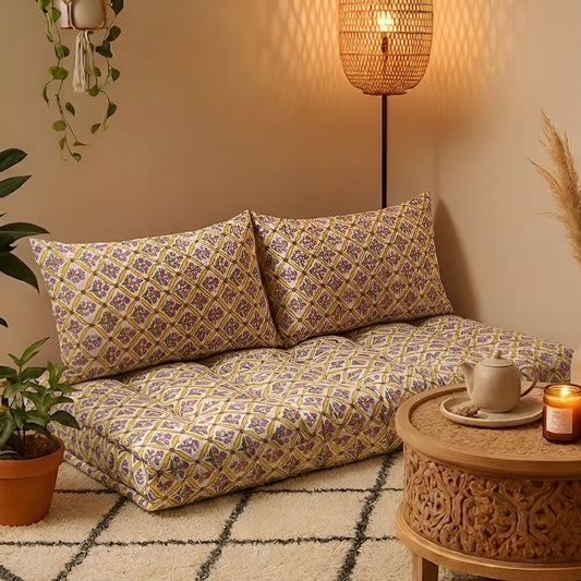 Jaipuri Bloom Low Seating Floor pad Cushion s5