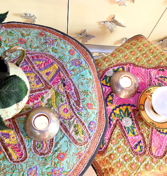 Round Handmade Tapestary For Wall Decor Hanging