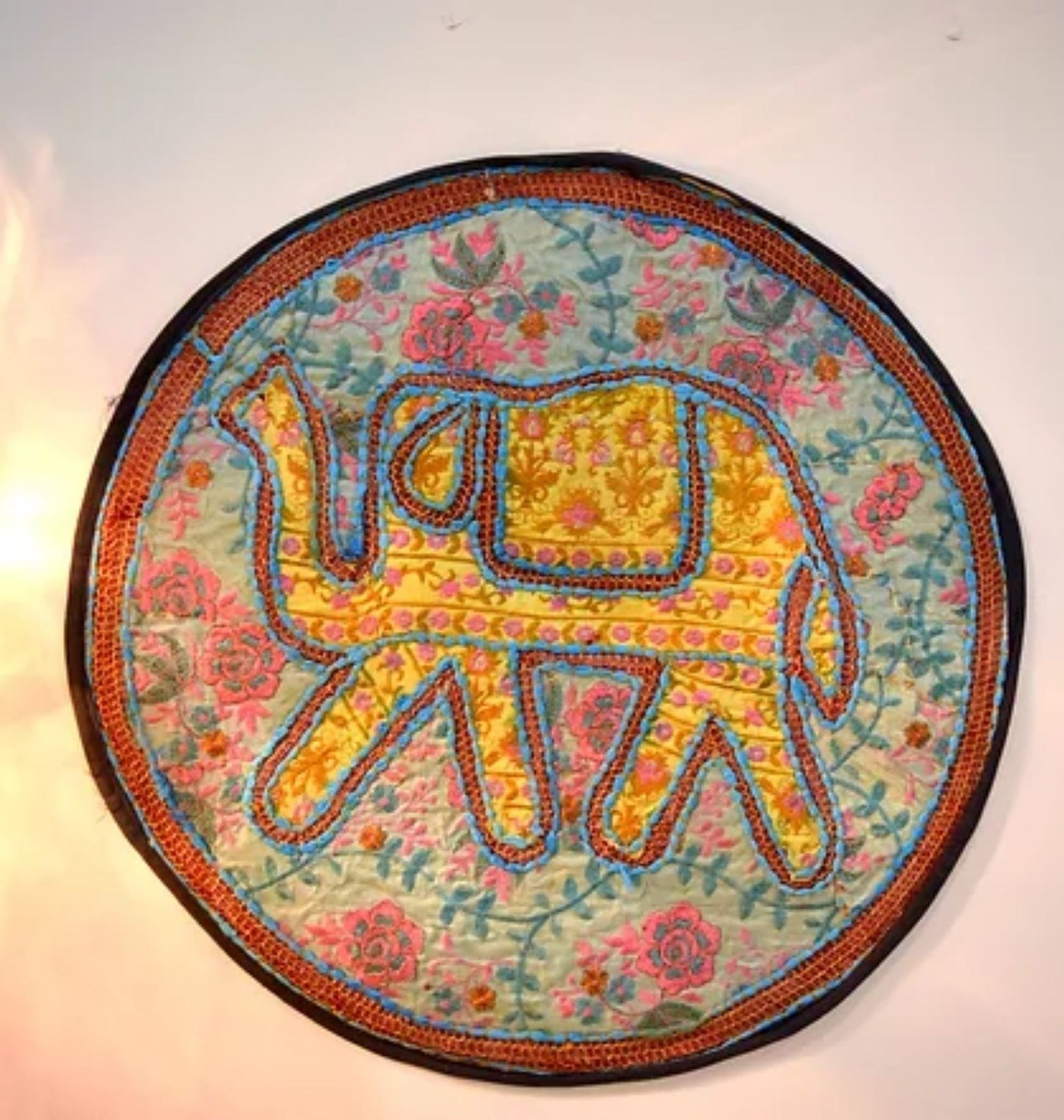 Round Handmade Tapestary For Wall Decor Hanging