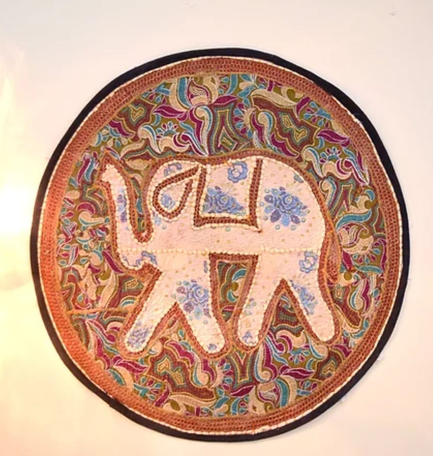 Round Handmade Tapestary For Wall Decor Hanging