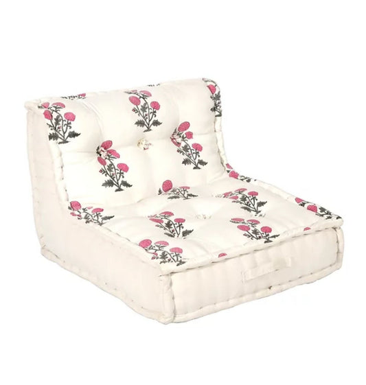 Botanic Floor Sofa In Beautiful Printed Fabric