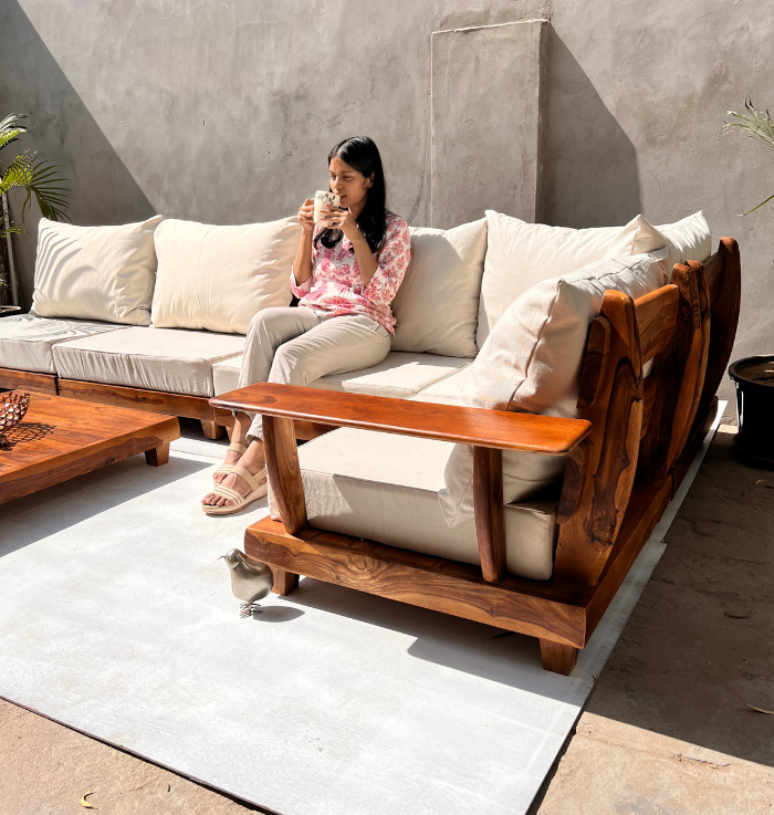 Urban Peninsula Single Seater Sofa With Extension