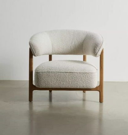 solid wood sofa, lounge chair sofa, single seater sofa