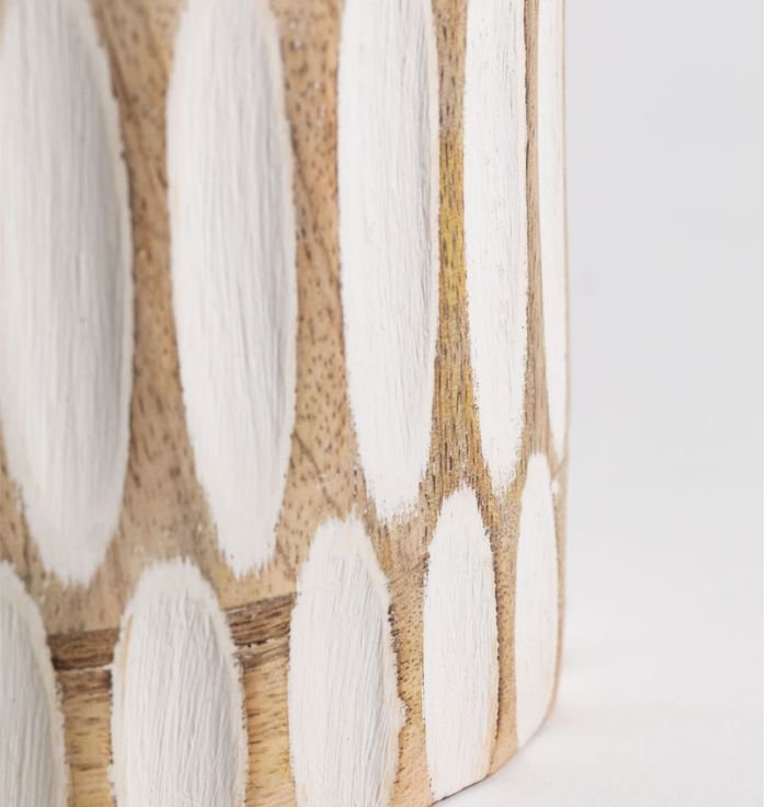 Boho Chic Mango Wood Vase Set of 3