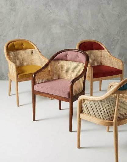 Magnus Oval Rattan 6 , 4 -Seater Dining chair set