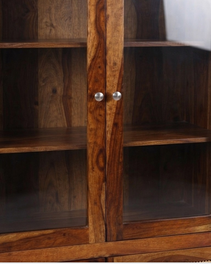 The Lumina Cane-Panel Display Cabinet