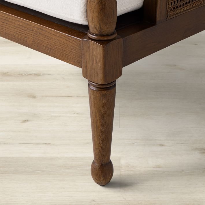 Urban Heritage Plush Wooden Armchair