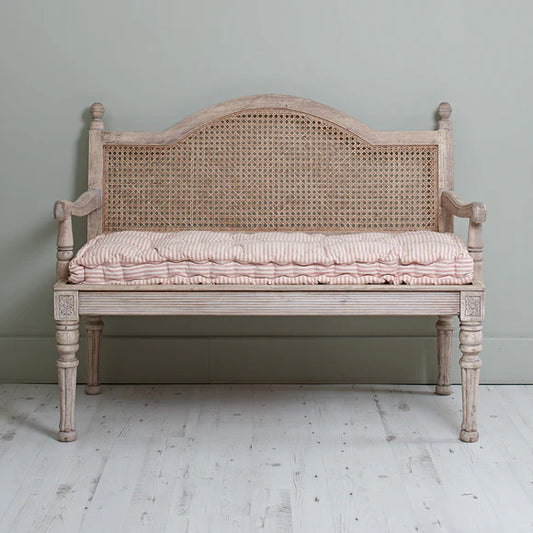 Urban Den Artisanal Wood Rattan Sofa