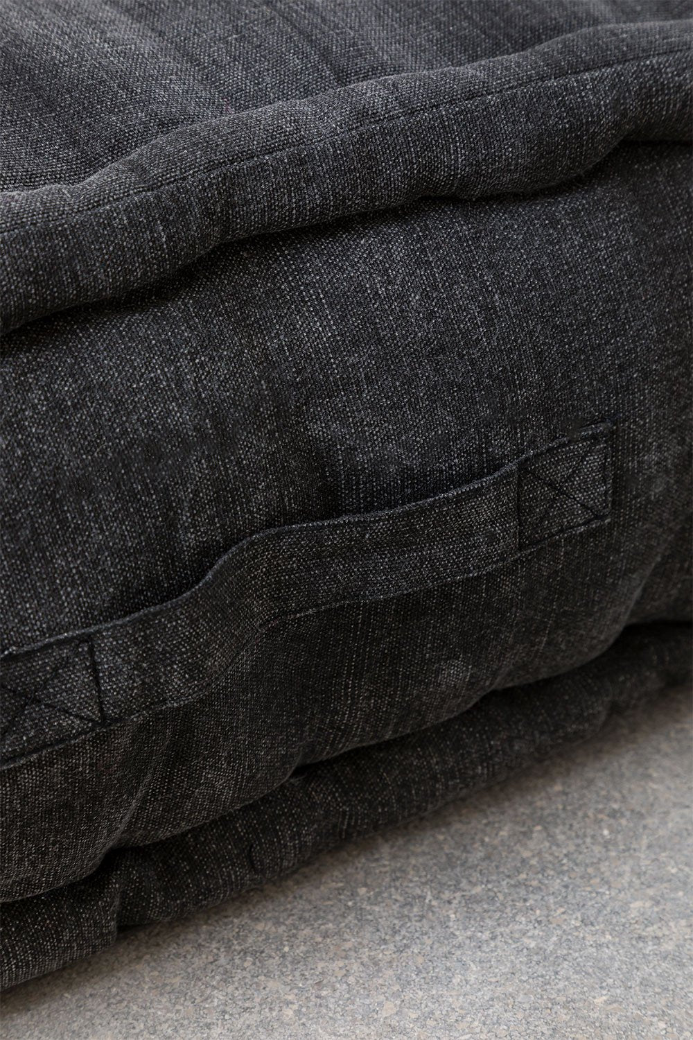 Full Floor Couch Seating Set In Black Color | Floor Sofa