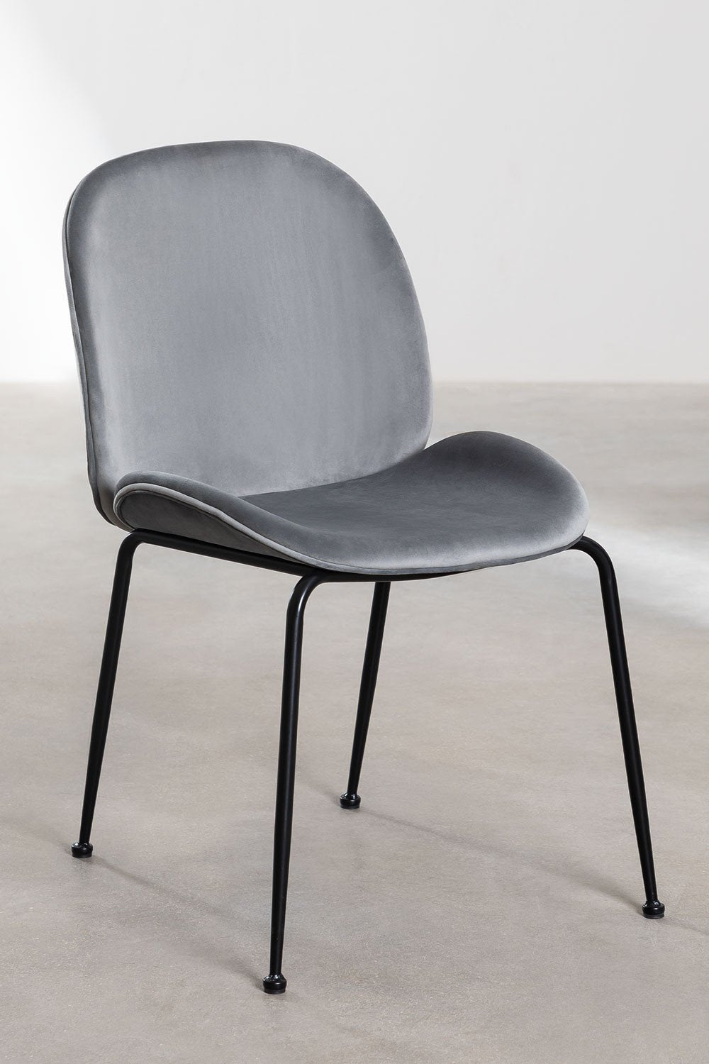 Even Urban Velvet Chair Single Piece In Blue Color