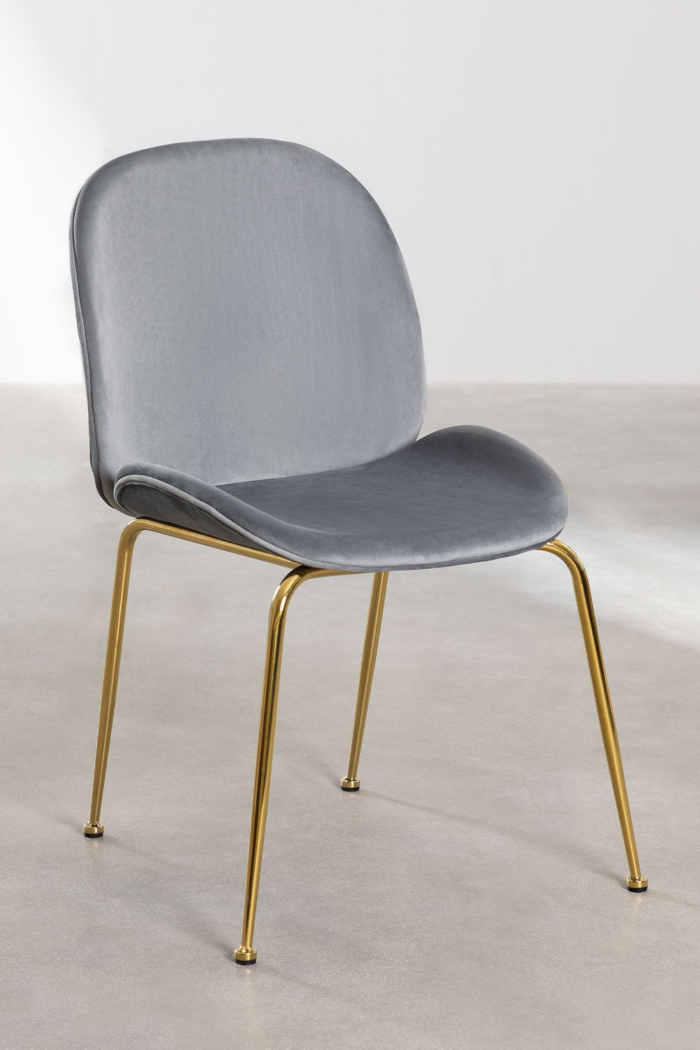 Even Urban Velvet Chair Single Piece In Blue Color