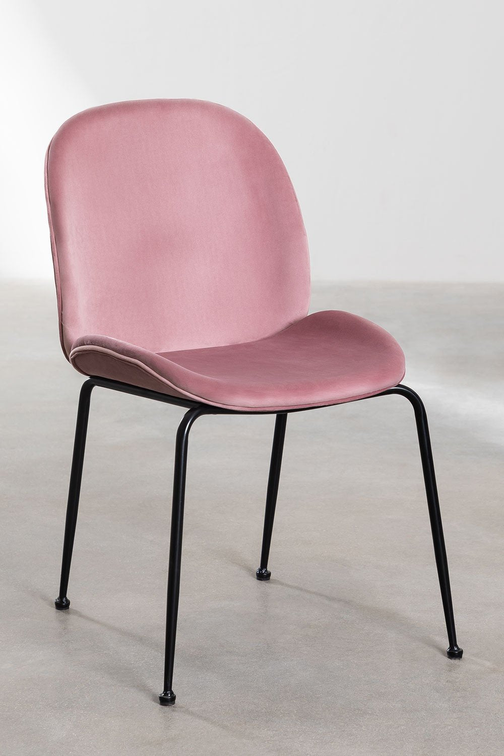 Even Urban Velvet Chair Single Piece In Blue Color