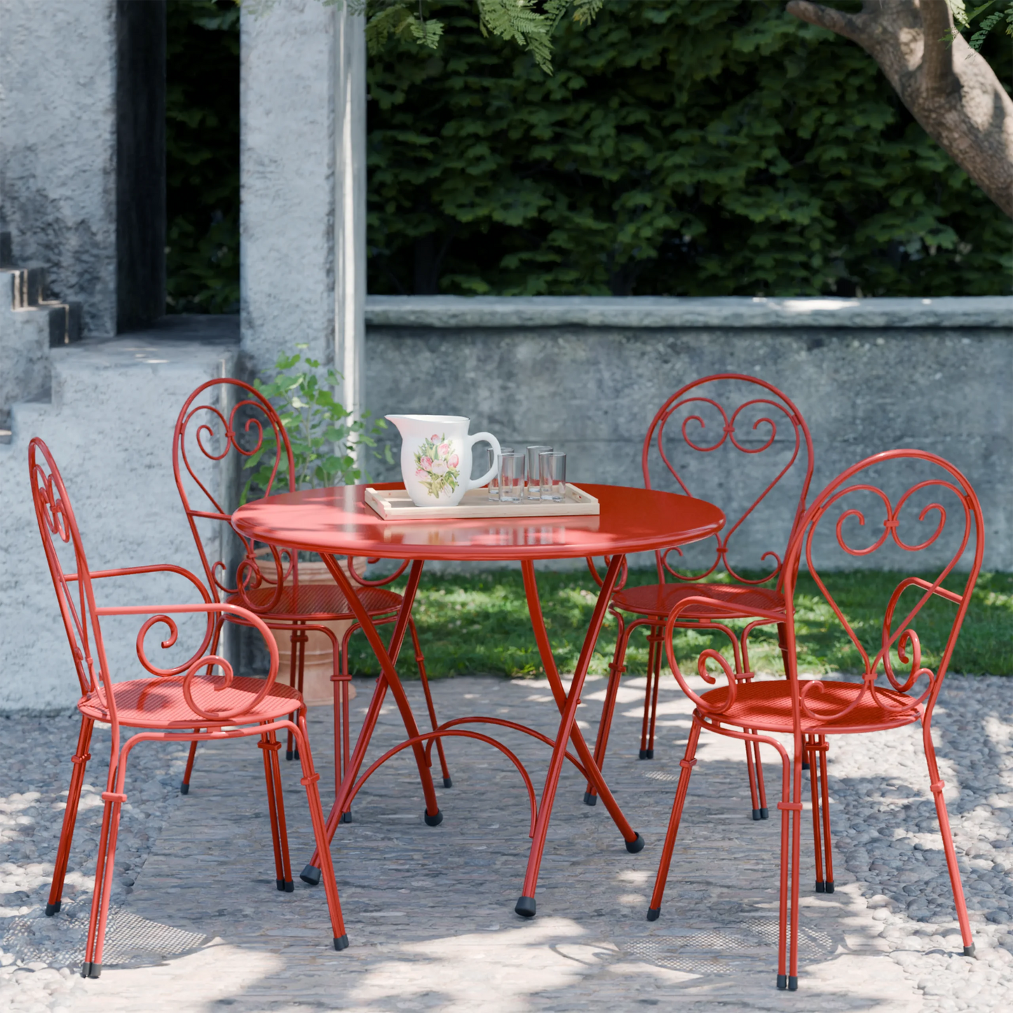 Urban outdoor patio 4 seater set