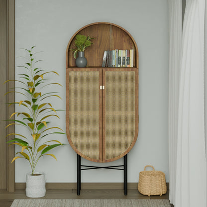 Urban Den Arc Rattan Cabinet