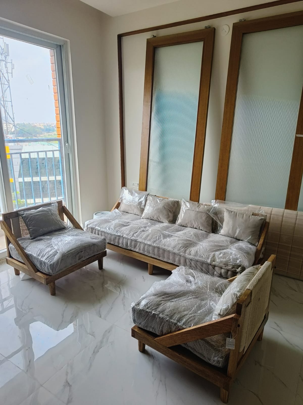 Urban Den Boho Paradise Full 3 Seater Wooden Sofa photo review