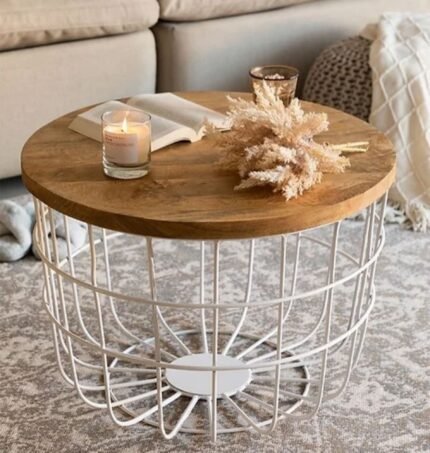 solid wood center table