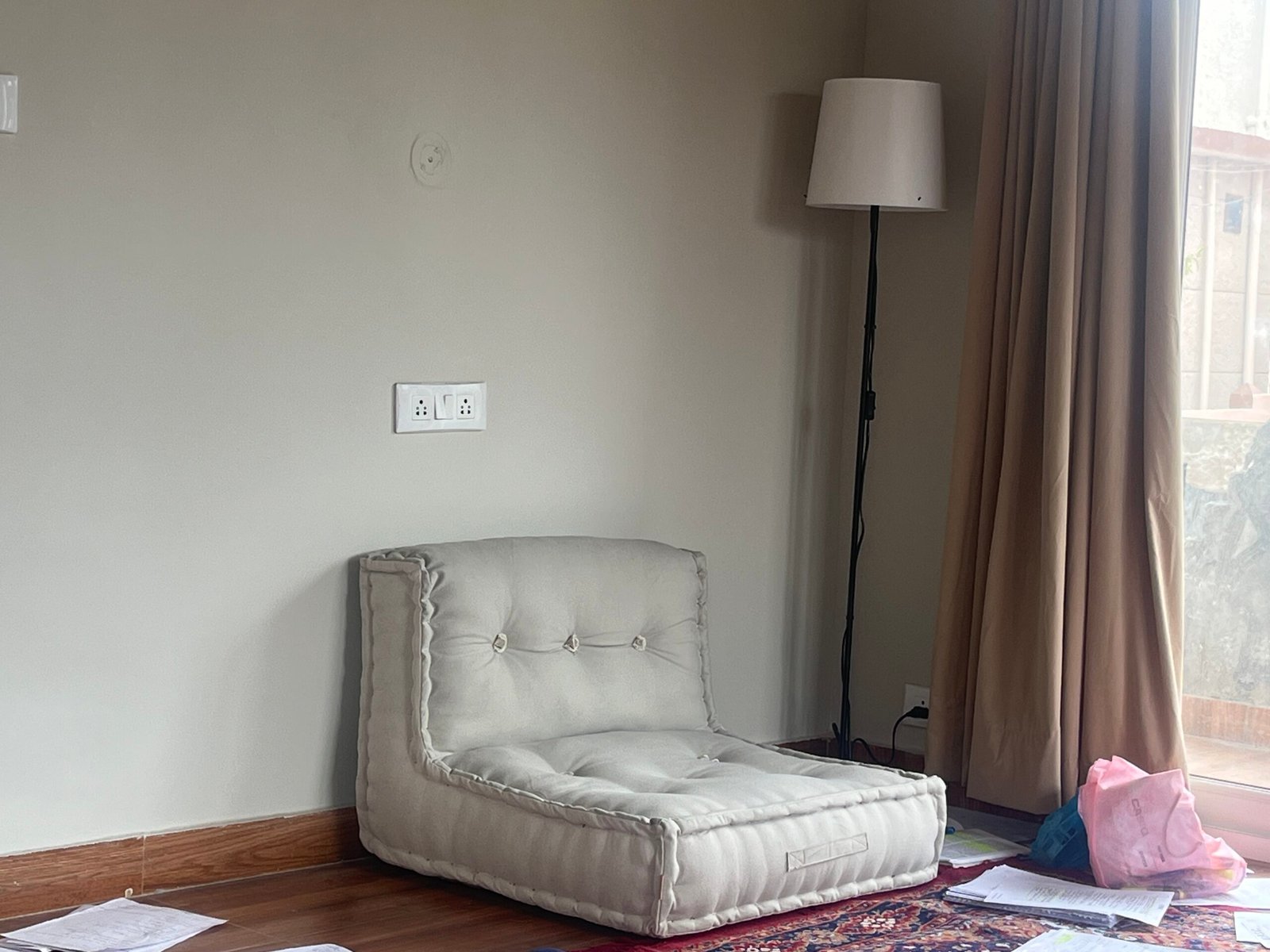 Modular Design Summer Khadi Floor Sofa Chair In Light Dusky photo review
