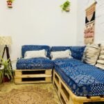 Indigo Solid Floor Sofa Seating Set In L- Shaped | Floor Couch photo review