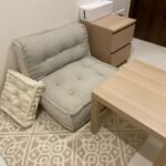 Modular Design Summer Khadi Floor Sofa Chair In Light Dusky